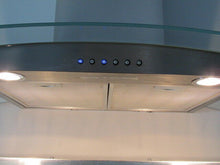 Load image into Gallery viewer, XO Wall Mount Glass Canopy Stainless Steel 36" Range Hood M36G 3 Speed
