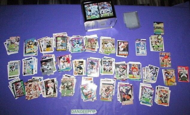 300 Assorted 1980's & 90's Football Cards Topps, Pinnacle, Fleer, Upper Deck ++