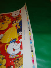 Load image into Gallery viewer, Walt Disney Beauty and The Beast 1981 Gift wrap 2nd Proof Verification Sheet
