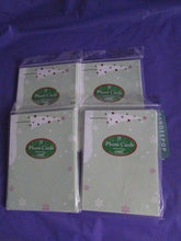 Load image into Gallery viewer, New 4 Packages of 10 count Photo Cards Gartner 7.5 x 5.5 Blue &amp; Pink Glitter
