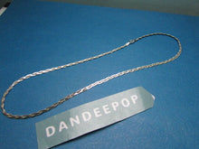 Load image into Gallery viewer, Vintage 925 Silver Braid Chain Necklace Italy W/ Star &amp; Stripe Hallmark Jewelry
