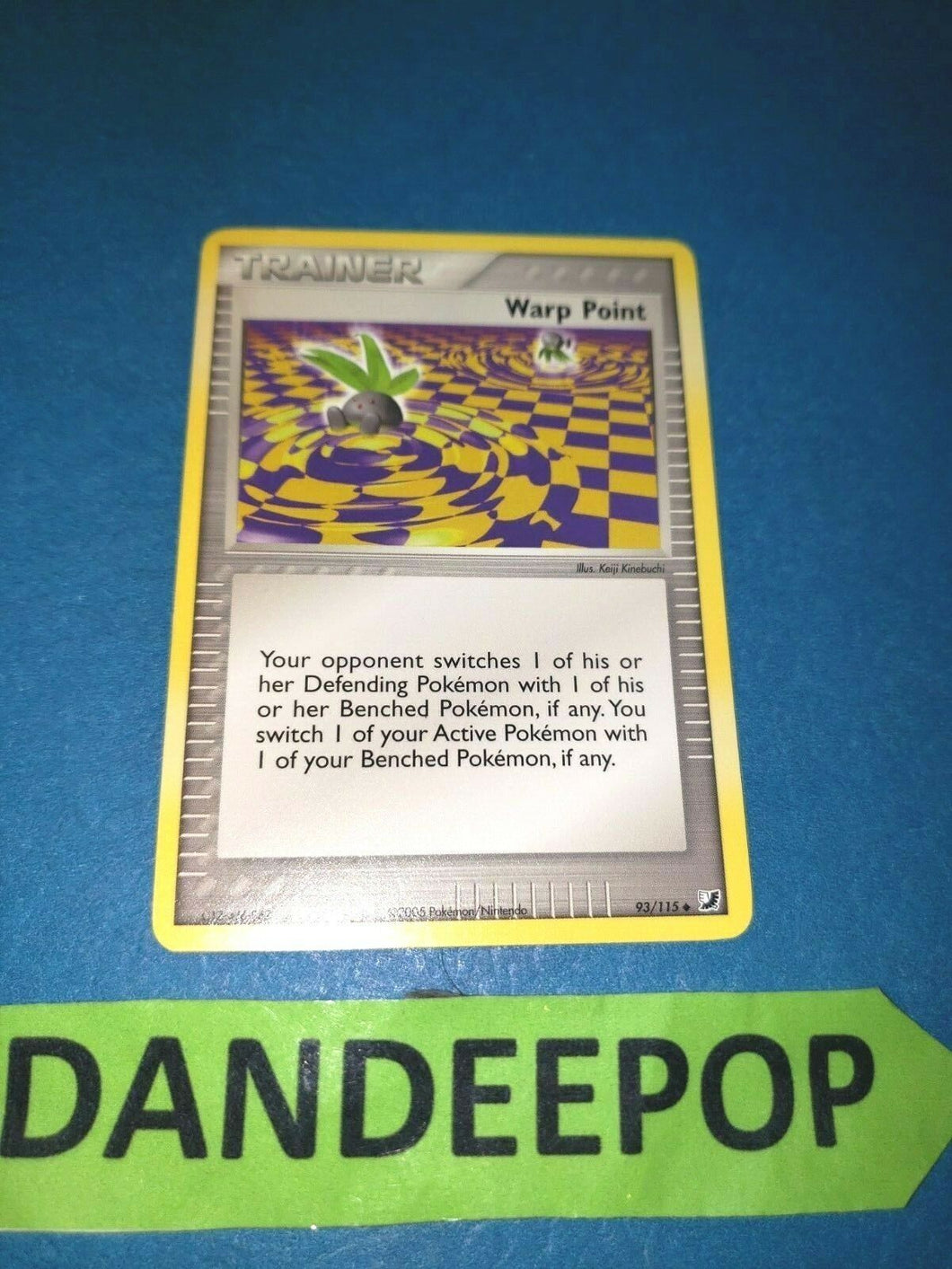 Nintendo Pokemon Trainer Warp Point 2005 Trading Card 93/115