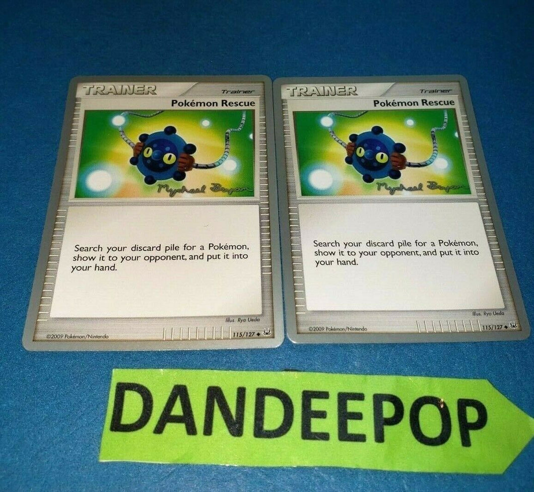 2 Nintendo Pokemon Rescue Trainer World Championship 2010 Cards 115/127