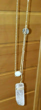 Load image into Gallery viewer, New York &amp; Company Crystal And Bead Pendant Lariat Gold Tone Necklace Jewelry

