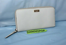 Load image into Gallery viewer, Kate Spade Gray Zip Around Neda Accordian Newbury Lane Wallet WLRU1498

