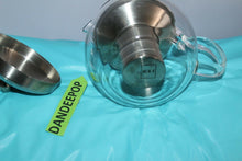 Load image into Gallery viewer, W&amp;E Glass Teapot Diffuser With Strainer Manual Tea Maker Brew Beverage
