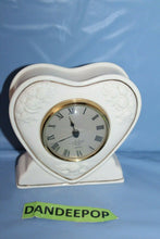 Load image into Gallery viewer, Lenox Heart Roses Home Mantle Shelf Clock
