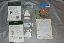 Load image into Gallery viewer, Lot Of 6 Wedding Theme Scrapbook Card Making Adhesive Stickers Bride Groom Cake
