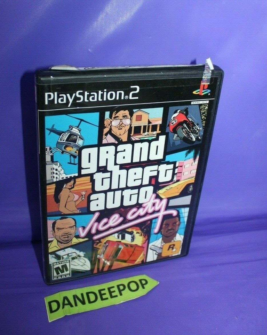 Grand Theft Auto: Vice City (Sony PlayStation 2, 2002) Video Game