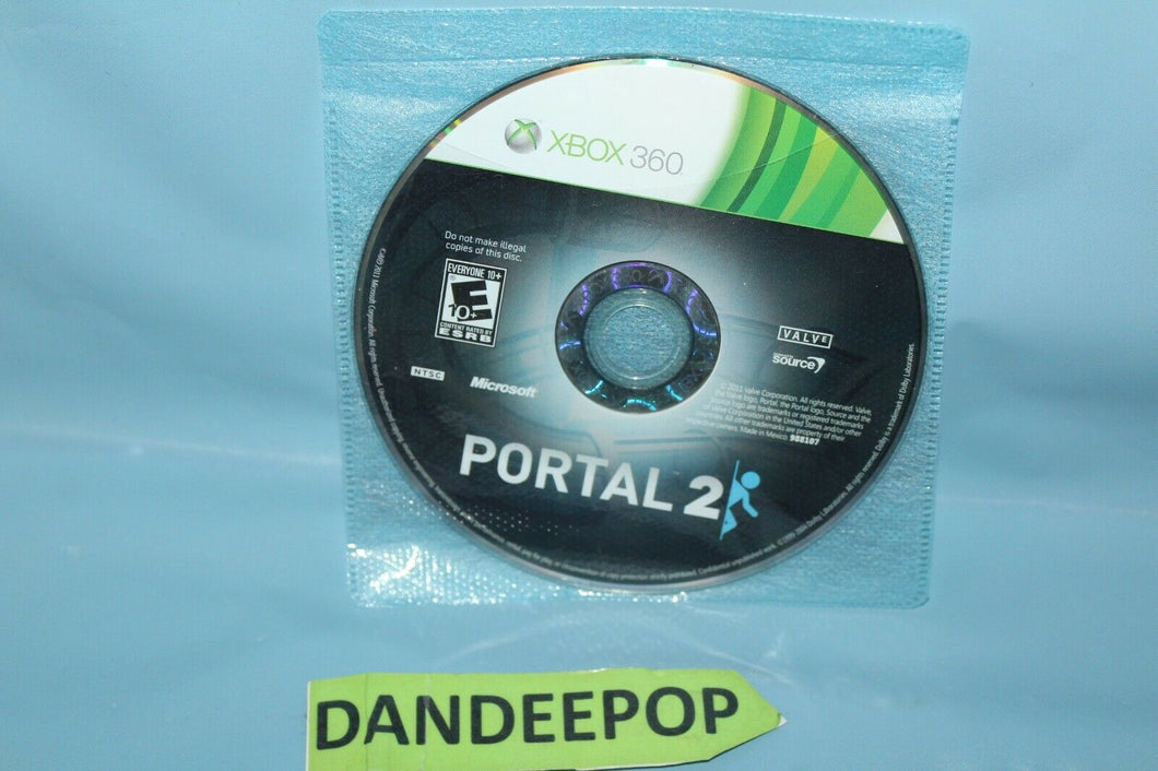 Portal 2 (Microsoft Xbox 360, 2011) No Case