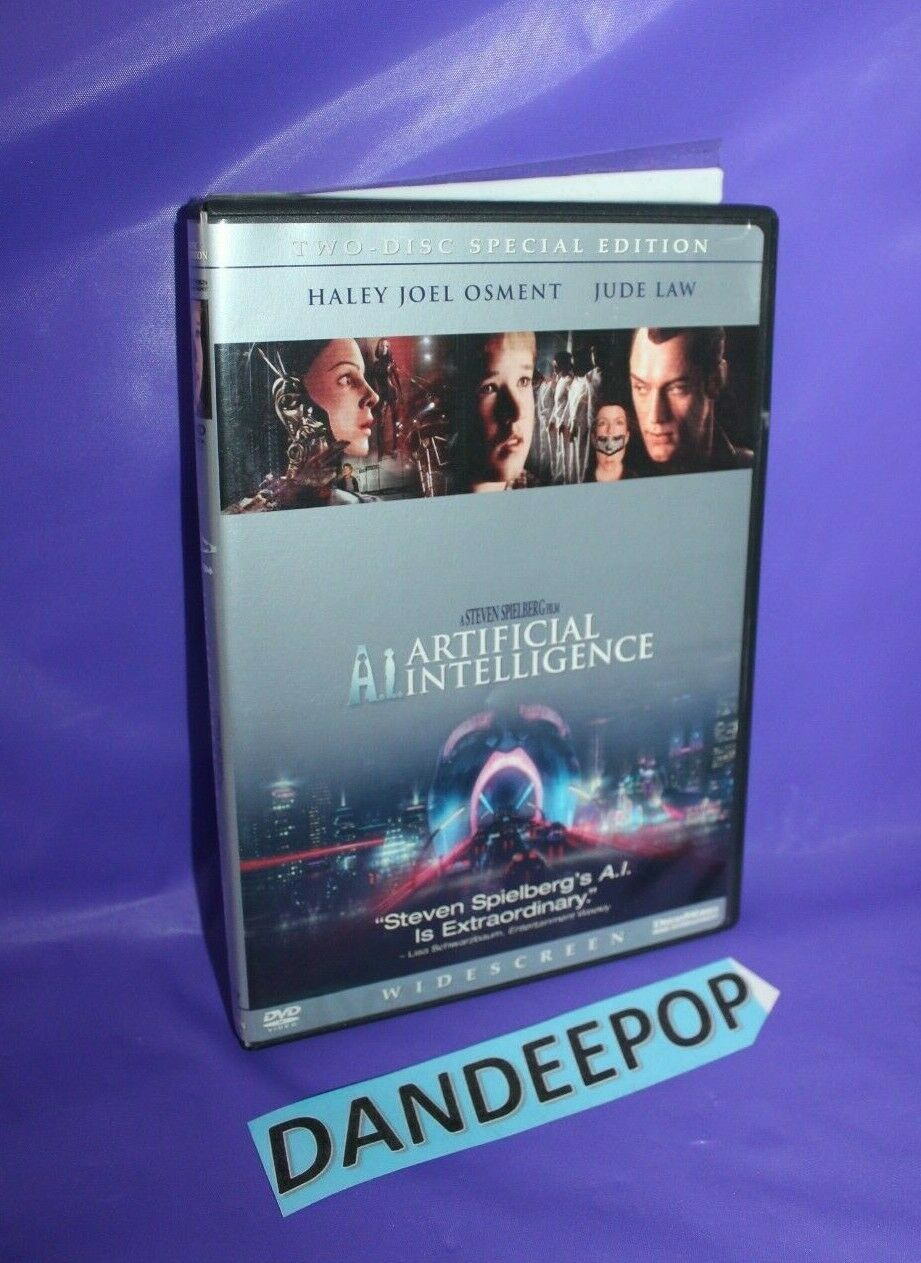 A.I. Artificial Intelligence (DVD, 2002, 2-Disc Set, Anamorphic Widescreen Lette