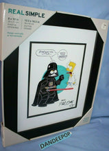 Load image into Gallery viewer, Phil Ortiz Framed The Simpson&#39;s Homer Bart Darth Vader Signed Print
