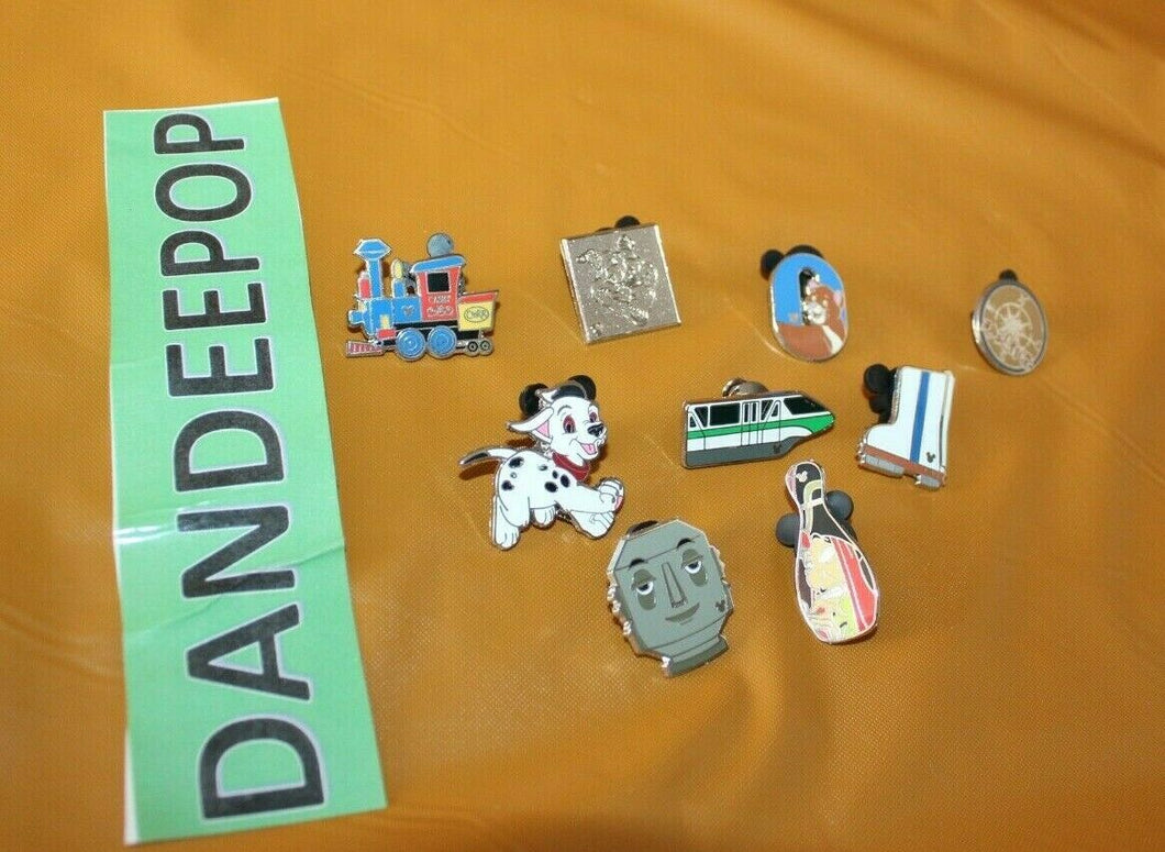 Disney Parks 9 Piece Hidden Mickey Assorted Pin Trading