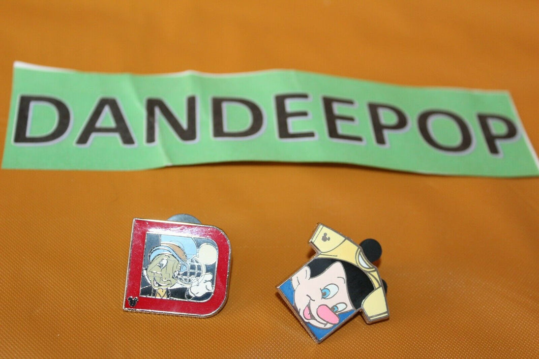 Disney Parks Jiminy Cricket Hidden Mickey Completer And Pinocchio #6 Pin Trading