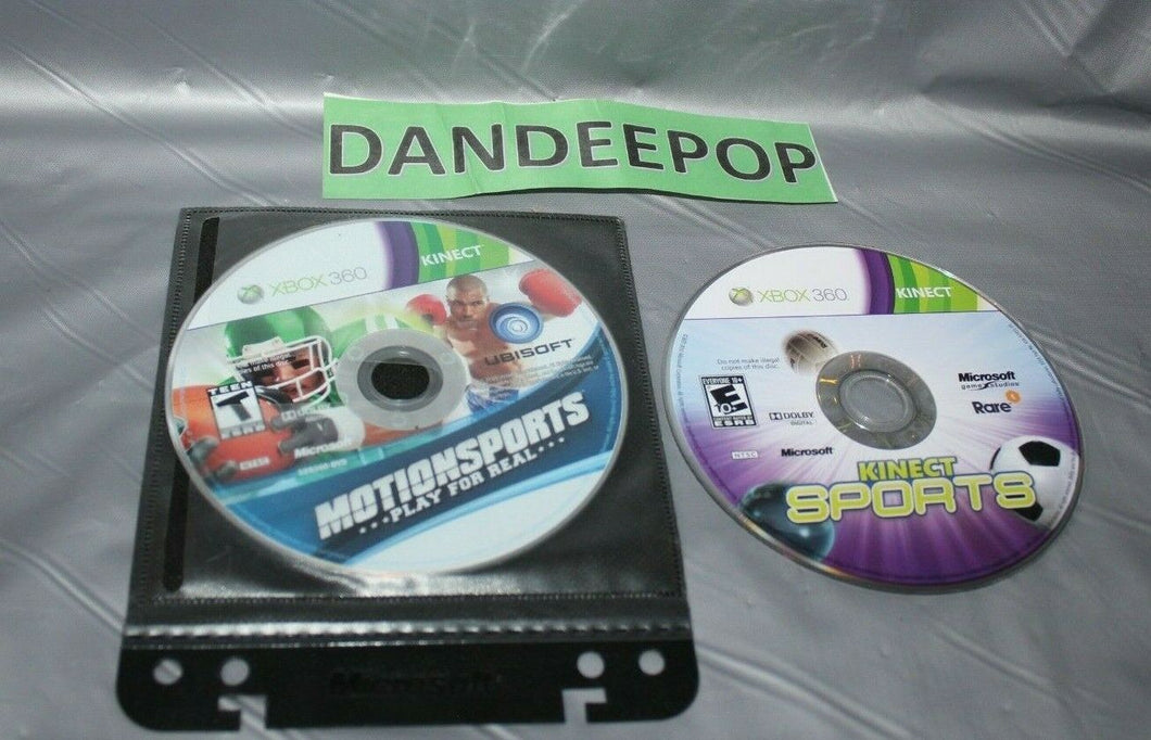 Microsoft XBox 360 Kinect Motionsports And Sports Video Games