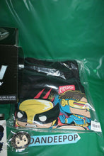 Load image into Gallery viewer, Marvel Corps Funko Pop X-Men Group T Shirt Nightcrawler Decal Prof X Pin Anniver
