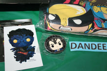 Load image into Gallery viewer, Marvel Corps Funko Pop X-Men Group T Shirt Nightcrawler Decal Prof X Pin Anniver

