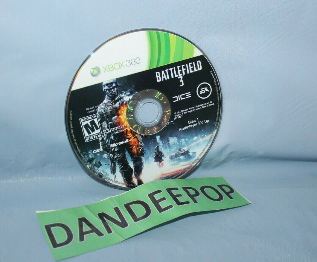 Battlefield 3 (Microsoft Xbox 360, 2011)