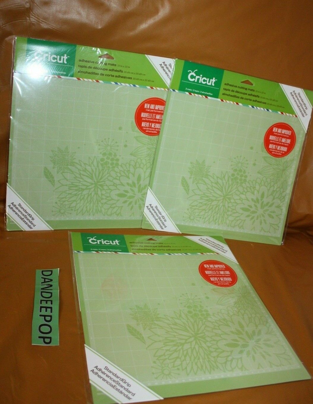 6 Cricut Adhesive Cutting Mats 12 x 12 Standard Grip