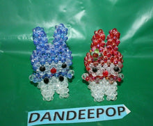 Load image into Gallery viewer, 2 Piece Handmade Hello Kitty Inspired My Melody Beaded 3D Figurines
