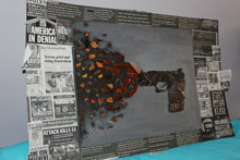 Load image into Gallery viewer, Original Art Glass On Acrylic Collage Poster Gun Violence Awareness Prevention
