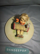 Load image into Gallery viewer, M.I. Hummel Let's Sing Boy With Accordion And Bird Container III/110 W. Germany
