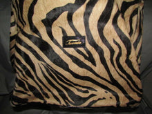 Load image into Gallery viewer, Terrida Made In Italy Hair On Hide Tan Zebra Animal Print Handbag Shoulder Bag
