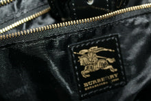 Load image into Gallery viewer, Burberry Designer Black Quilted Patent Leather Handbag With Dust Bag Italy
