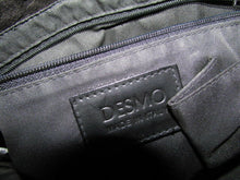 Load image into Gallery viewer, DESMO Designer Black Suede Leather Handbag Evening Bag With Fur Accent
