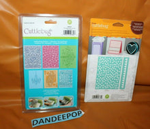 Load image into Gallery viewer, Cricut Cuttlebug Love Is In The Air And Cross My Heart Emboss Folders Borders
