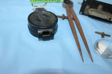 Load image into Gallery viewer, Vintage Engineer Drafting Science Navigation Lensatic And Metal Compass Tools
