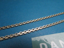 Load image into Gallery viewer, Vintage 925 Silver Double Chain Necklace Italy &amp; Star &amp; Stripe Hallmark Jewelry
