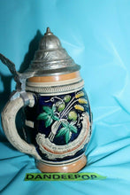 Load image into Gallery viewer, Vintage Original Thewalt Lidded Western Germany Beer Scenic Stein With Phrase
