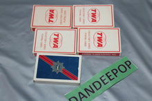 Load image into Gallery viewer, 5 Packs TWA Trans World Airlines Collector's Series Playing Cards Vintage
