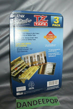 Load image into Gallery viewer, Brother P-Touch TZ Tape 3 Pack TZ-2322 White Laminated 12 And 9MM
