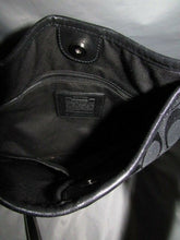 Load image into Gallery viewer, Coach Black Signature Logo Canvas Handbag JO771-F11193
