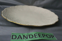 Load image into Gallery viewer, Lenox Wildwood 12.5" Scalloped Edge  Round Server Plate With 24K Gold Trim
