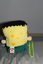 Load image into Gallery viewer, Spongebob Frankenstein Squarepants TY Viacom Bean Plush Toy 2004 9"
