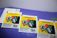 Load image into Gallery viewer, Vintage 6 Topps Empty Wrappers For Baseball Cloth Stickers
