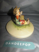 Load image into Gallery viewer, M.I. Hummel Let's Sing Boy With Accordion And Bird Container III/110 W. Germany
