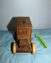 Load image into Gallery viewer, Vintage Brinks Pittson Toystalgia 1984 Wood Armored Car Novelty Coin Bank
