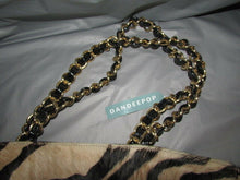 Load image into Gallery viewer, Terrida Made In Italy Hair On Hide Tan Zebra Animal Print Handbag Shoulder Bag
