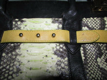 Load image into Gallery viewer, Be&amp;D Leather &amp; Snakeskin Handbag Shoulder Bag
