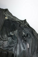Load image into Gallery viewer, Women's Black Leather Motorcycle Jacket Moto With Butterfly Embroidery L
