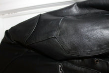Load image into Gallery viewer, Women's Black Leather Motorcycle Jacket Moto With Butterfly Embroidery L
