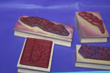 Load image into Gallery viewer, 5 Vicki Schreiner And Great Impressions Rubber Stamp Set Florals Plum Blossom
