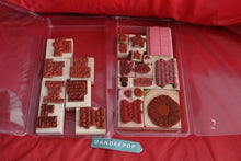Load image into Gallery viewer, Stampin' Up! 22 Piece Rubber Stamp Greetings Sentiments Designs Phrases
