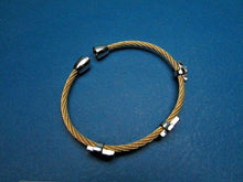 Load image into Gallery viewer, Silver &amp; Gold With CZ Crosses Magnetic Close Bracelet Jewelry
