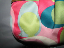 Load image into Gallery viewer, Coach Sateen Rare Soho Satin Pleated Scarf Print Clutch Handbag D0982-F13801
