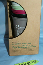 Load image into Gallery viewer, Starbucks Halloween Theme Reusable Hot Cups 16 Oz With Lids In Box Fall 2019
